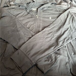 Ralph Lauren Black Men’s Full-Zip Hoodie Sweatshirt